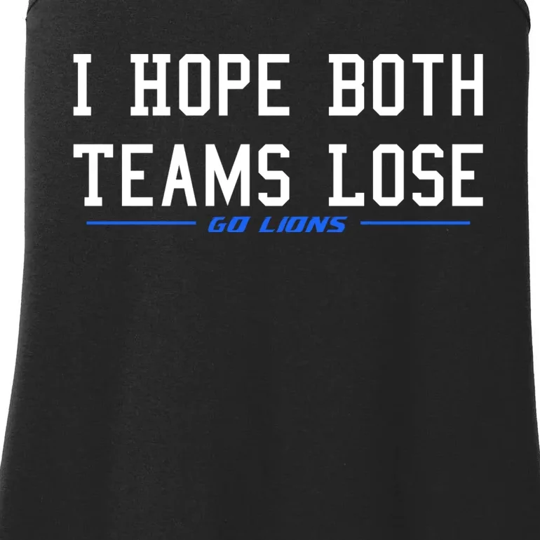 I Hope Both Teams Lose Ladies Essential Tank