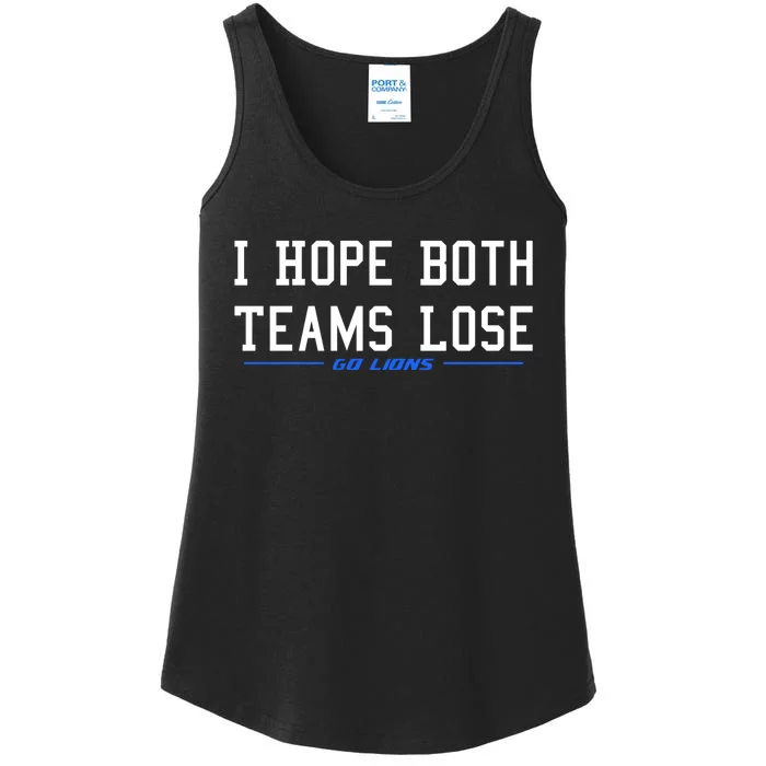 I Hope Both Teams Lose Ladies Essential Tank