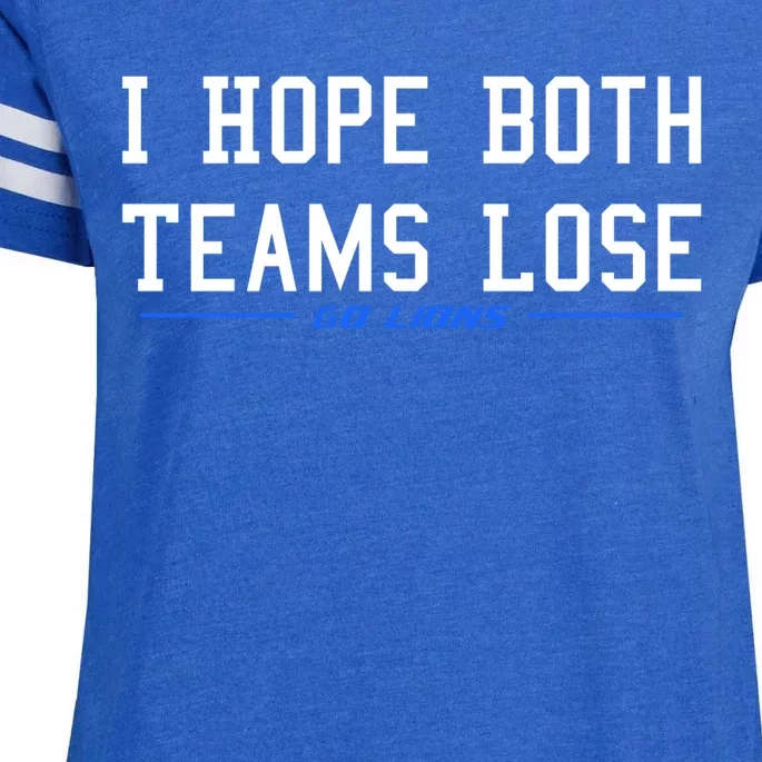 I Hope Both Teams Lose Enza Ladies Jersey Football T-Shirt