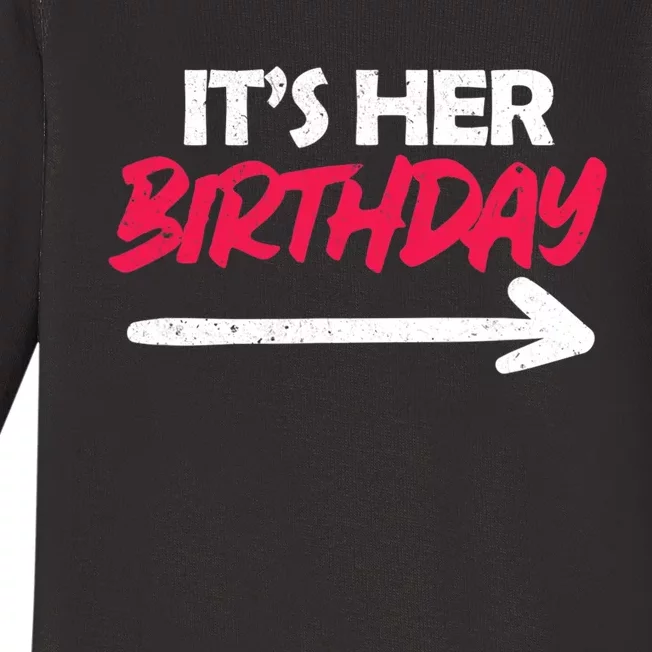 It's Her Birthday Baby Long Sleeve Bodysuit