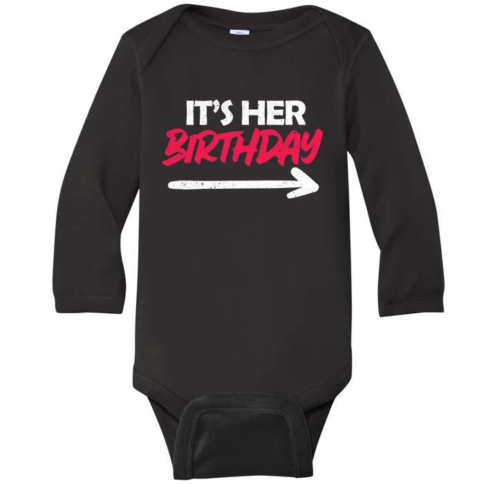 It's Her Birthday Baby Long Sleeve Bodysuit