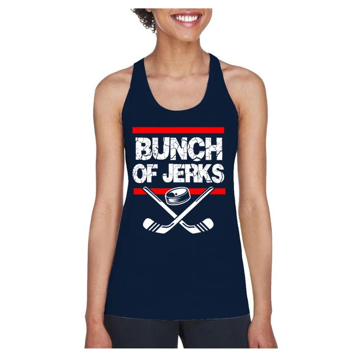 Ice Hockey Bunch Of Jerks Women's Racerback Tank