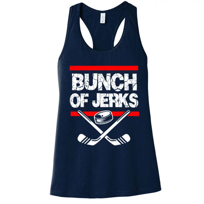 Ice Hockey Bunch Of Jerks Women's Racerback Tank