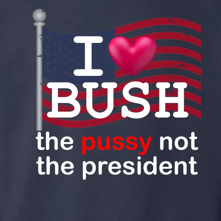 I Heart Bush The Pussy Not The President Toddler Hoodie