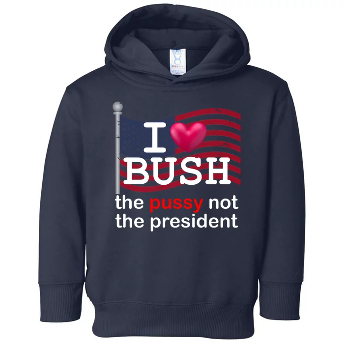 I Heart Bush The Pussy Not The President Toddler Hoodie