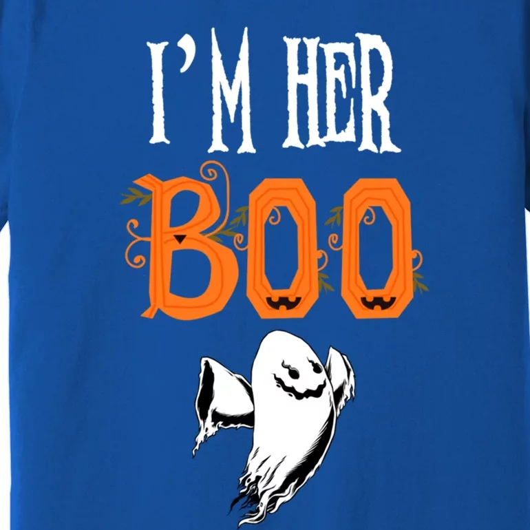 IM Her Boo IM His Witch Funny Couples Matching Halloween Gift Premium T-Shirt