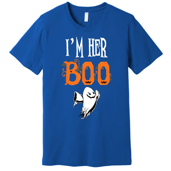 IM Her Boo IM His Witch Funny Couples Matching Halloween Gift Premium T-Shirt