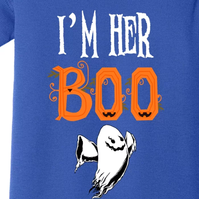 IM Her Boo IM His Witch Funny Couples Matching Halloween Gift Baby Bodysuit