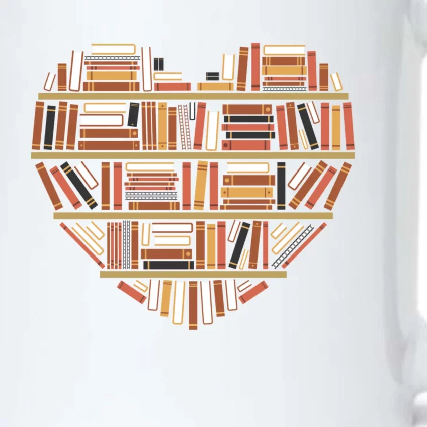 I Heart Books I Love Books Gift Black Color Changing Mug