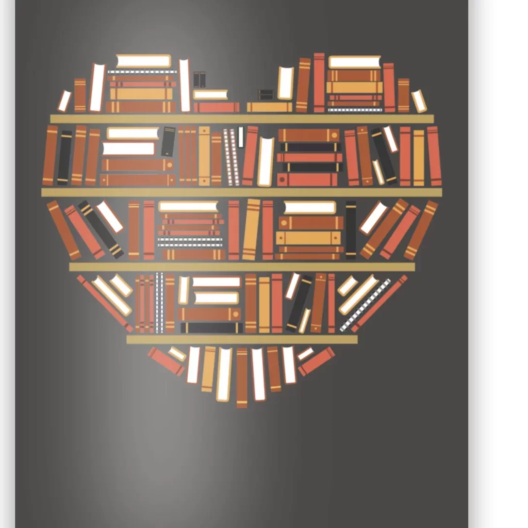 I Heart Books I Love Books Gift Poster