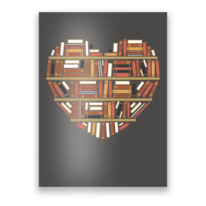 I Heart Books I Love Books Gift Poster