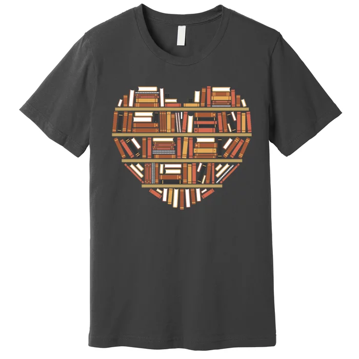 I Heart Books I Love Books Gift Premium T-Shirt