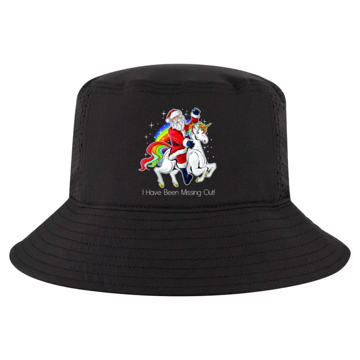 I Have Been Missing Out Santa Riding Unicorn Cool Comfort Performance Bucket Hat