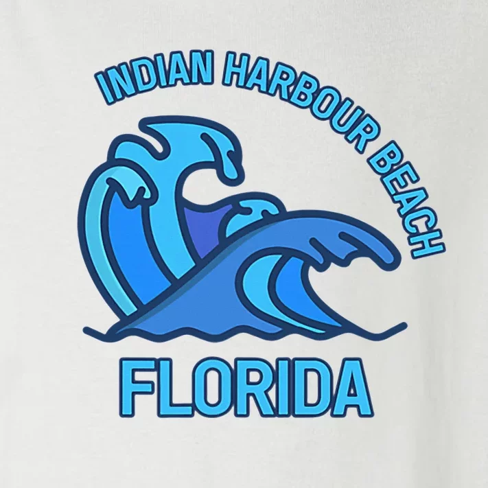 Indian Harbour Beach Florida Pocket Wave Souvenir Toddler Long Sleeve Shirt