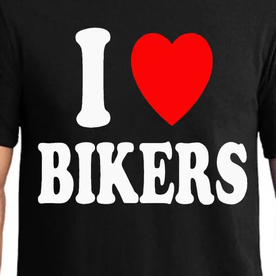 I Heart Bikers Sexy Hot Attraction Motorcycle Pajama Set