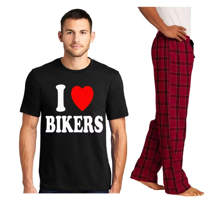 I Heart Bikers Sexy Hot Attraction Motorcycle Pajama Set