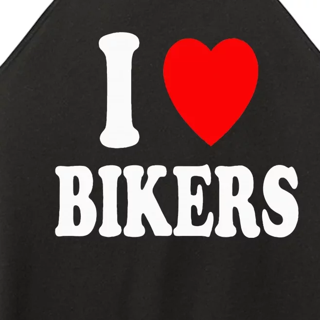 I Heart Bikers Sexy Hot Attraction Motorcycle Women’s Perfect Tri Rocker Tank