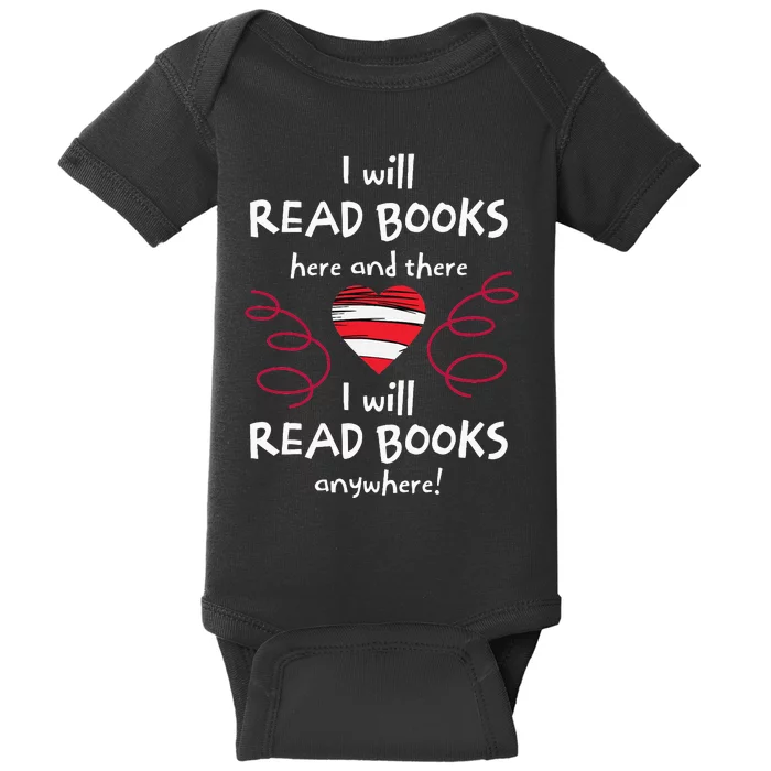 I Heart Books Book Lovers Readers Read More Books Baby Bodysuit