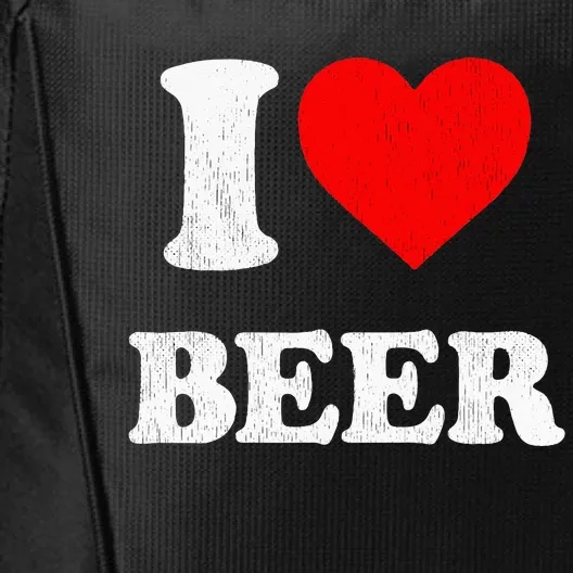 I Heart Beer Funny Drinking Merch I Love Beer City Backpack