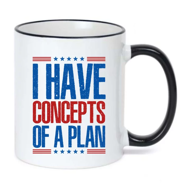 I Have Concepts Of A Plan Funny Trump 2024 Black Color Changing Mug