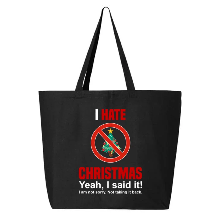 I Hate Christmas Shirts Dont Like Christmas Anti Christmas 25L Jumbo Tote