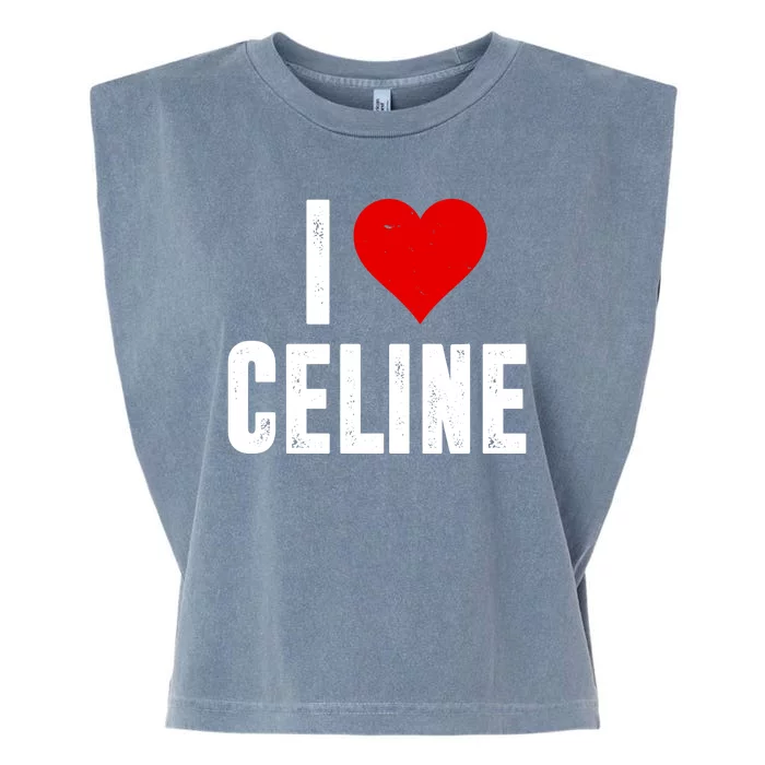 I Heart Celine Garment-Dyed Women's Muscle Tee