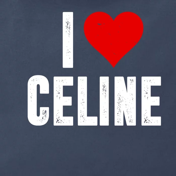 I Heart Celine Zip Tote Bag