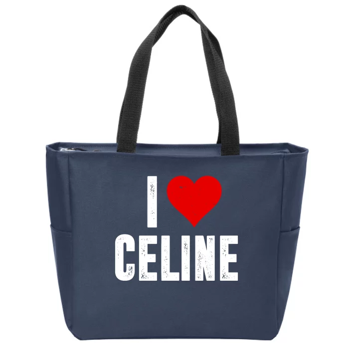 I Heart Celine Zip Tote Bag