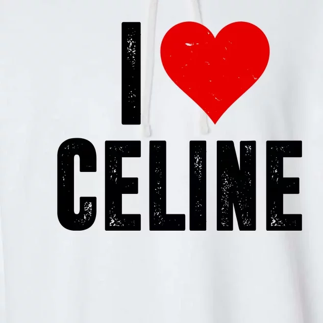 I Heart Celine Garment-Dyed Fleece Hoodie