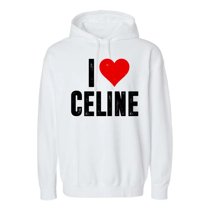 I Heart Celine Garment-Dyed Fleece Hoodie