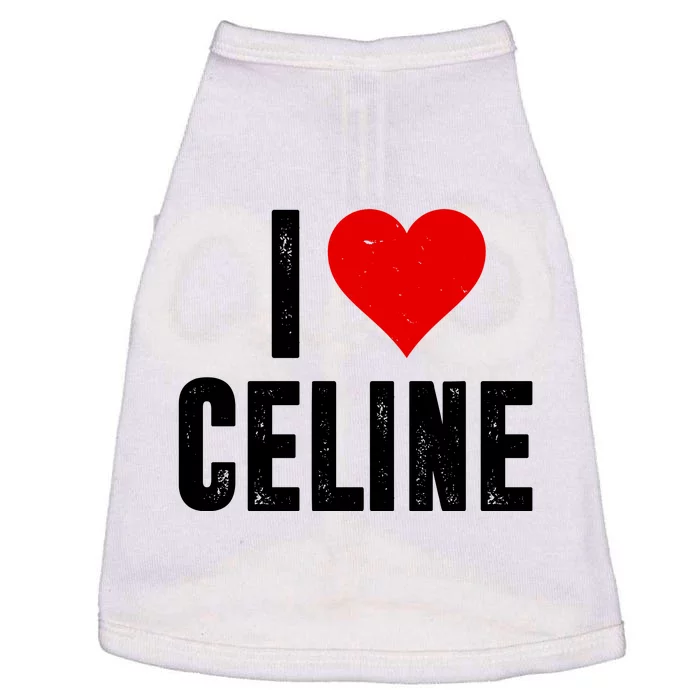 I Heart Celine Doggie Tank