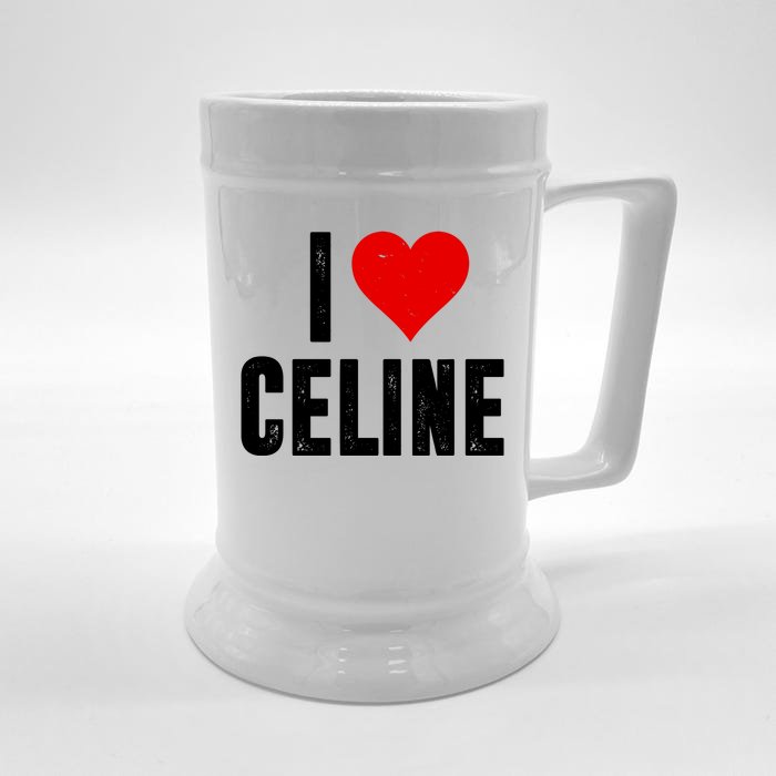 I Heart Celine Front & Back Beer Stein