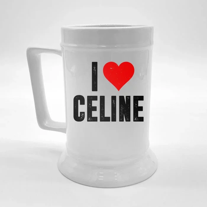 I Heart Celine Front & Back Beer Stein