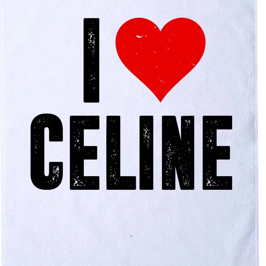 I Heart Celine Platinum Collection Golf Towel