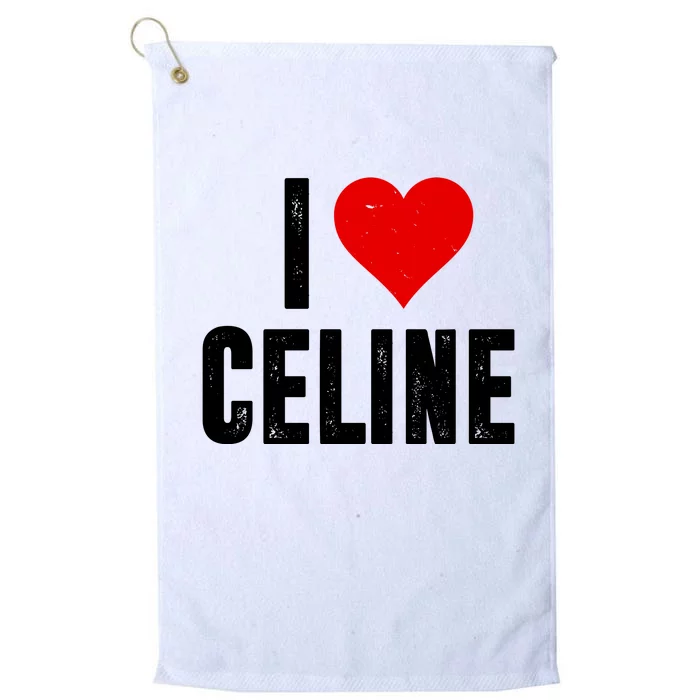 I Heart Celine Platinum Collection Golf Towel