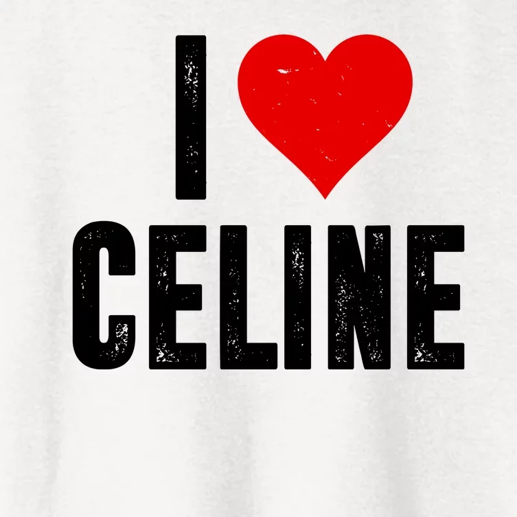 I Heart Celine Women's Crop Top Tee