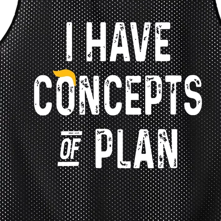 I Have Concepts Of A Plan Mesh Reversible Basketball Jersey Tank