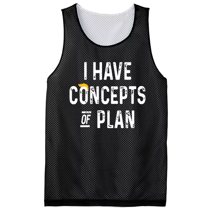 I Have Concepts Of A Plan Mesh Reversible Basketball Jersey Tank