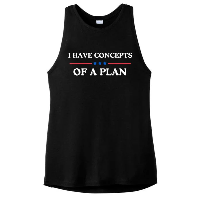 I Have Concepts Of A Plan Ladies Tri-Blend Wicking Tank