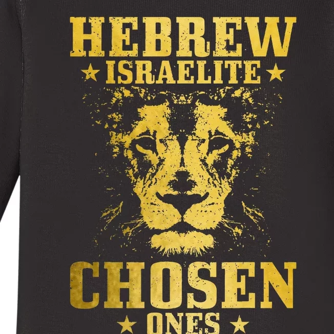 Israelite Hebrew Chosen Ones Israel Lion Of Judah Baby Long Sleeve Bodysuit