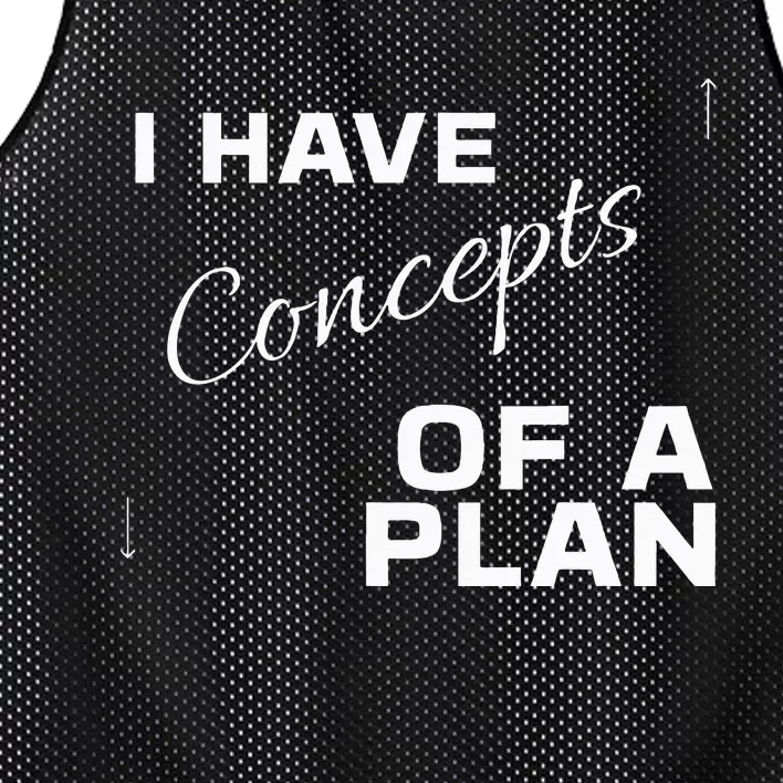 I Have Concepts Of A Plan Debate 2024 Harris V Trump Mesh Reversible Basketball Jersey Tank