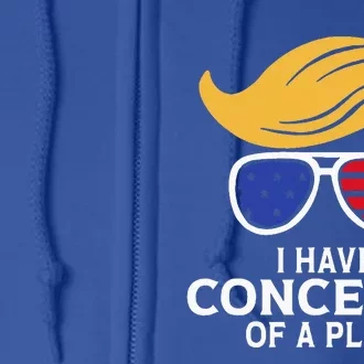 I Have Concepts Of A Plan Trump Harris Debate Full Zip Hoodie