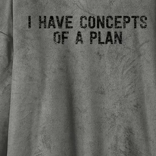 I Have Concepts Of A Plan Political 2024 Hooded Wearable Blanket