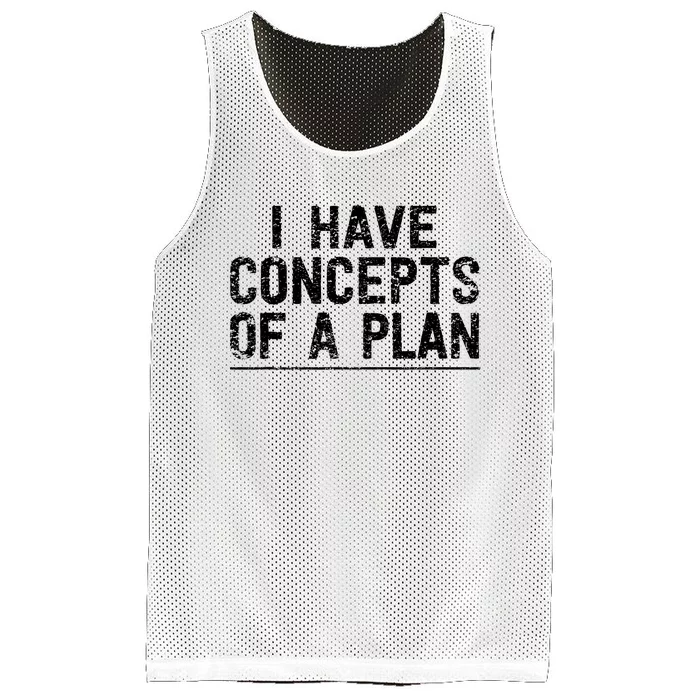 I Have Concepts Of A Plan Political 2024 Mesh Reversible Basketball Jersey Tank