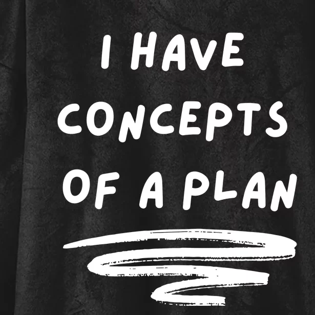 I Have Concepts Of A Plan Hooded Wearable Blanket