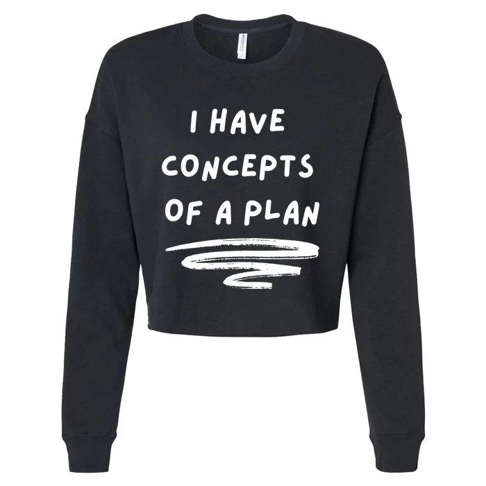 I Have Concepts Of A Plan Cropped Pullover Crew