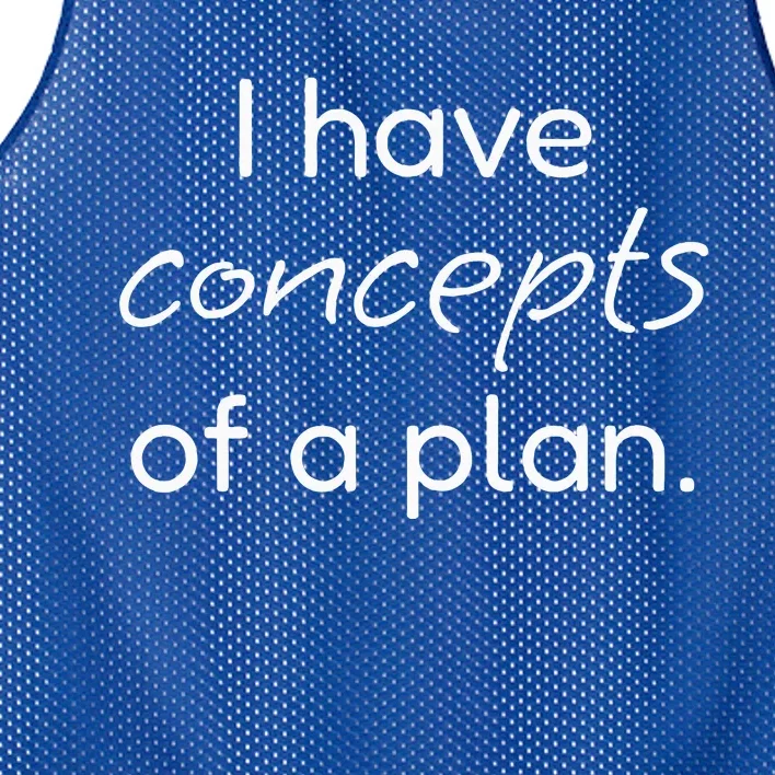 I Have Concepts Of A Plan! Funny Trump Debate Mesh Reversible Basketball Jersey Tank