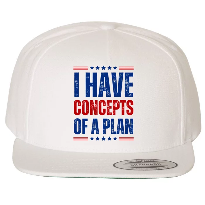 I Have Concepts Of A Plan Wool Snapback Cap