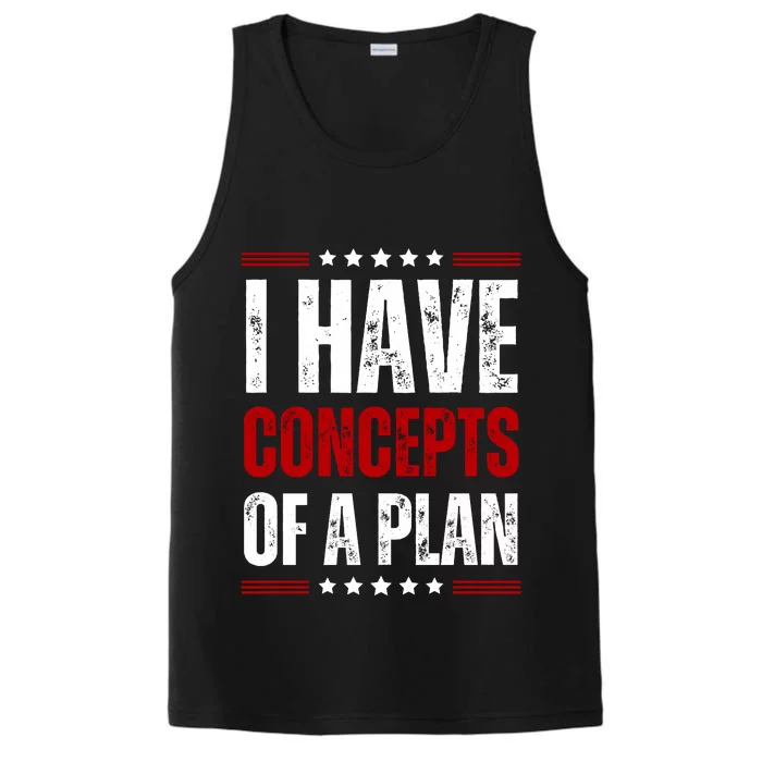 I Have Concepts Of A Plan Performance Tank