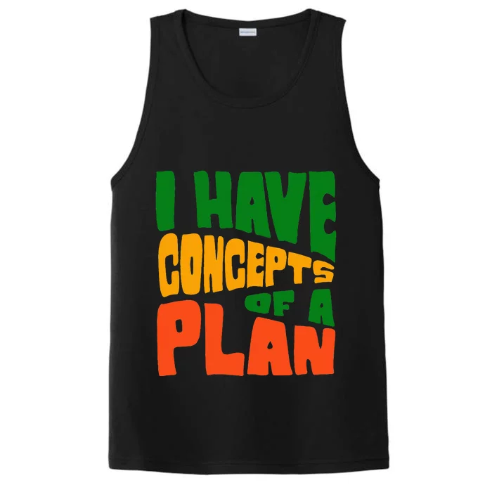 I Have Concepts Of A Plan Performance Tank